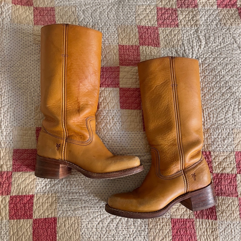 Vintage Frye Campus leather boots